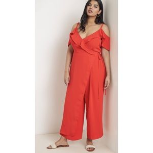 Ruffle Cascade Jumpsuit
